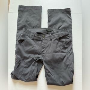 PrAna Convertible Zip Pants Shorts Size 8 Tall Gray